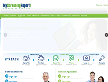 Tablet Screenshot of myscreeningreport.com